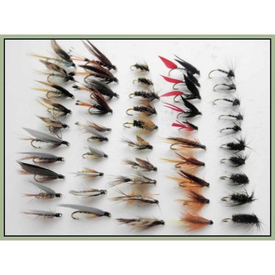 Wet fishing fly fishing, flies 50 pack Troutflies UK